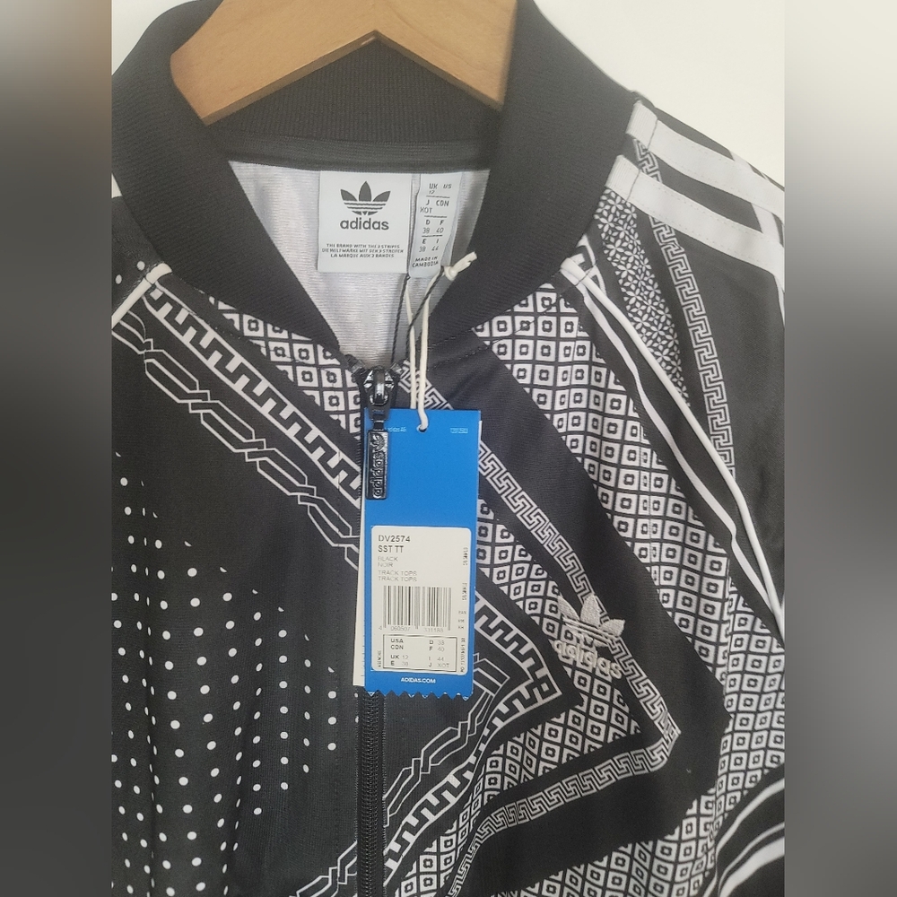 Adidas Originals Sst Tracksuit (Jacket + Pants) Bandana Print Sz UK12 (US S-M) - Picture 11 of 12